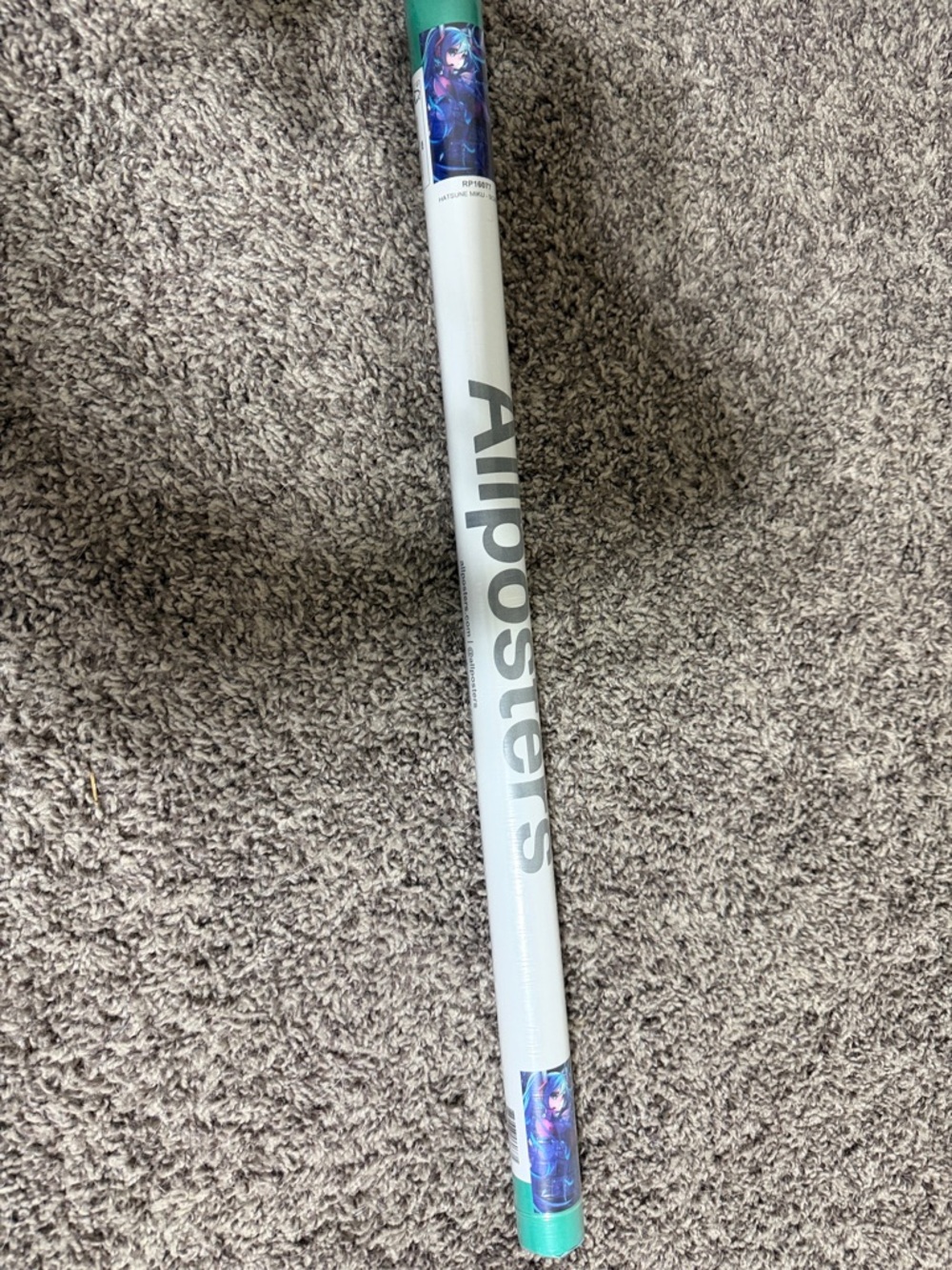 Apostles Poster Tube - White with Teal Caps